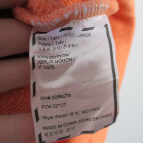 TommyInnit Limited Edition Crewneck Sweatshirt Unisex L Orange Tie Dye Cozy 794 - Picture 7 of 13